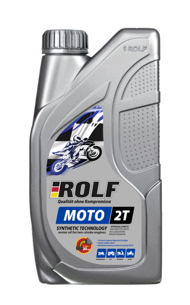 Масло моторное для двухтактных двигателей Rolf Moto 2T API TC JASO FB/FC/FD 1л